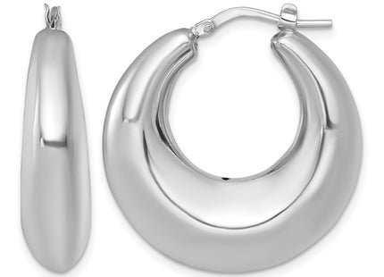 Sterling silver hoop earrings