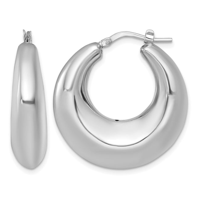 Sterling silver hoop earrings