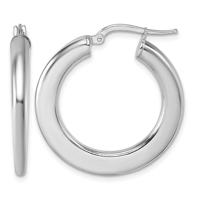 Sterling silver hoop earrings
