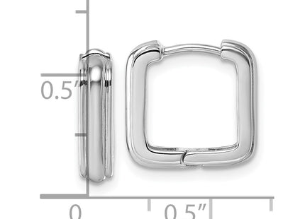Sterling silver hoop earrings, another view