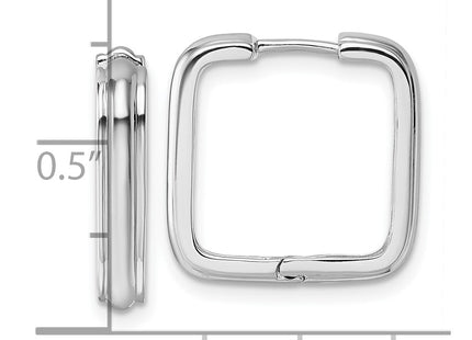 Sterling silver hoop earrings, another view
