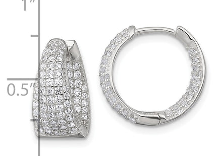 Sterling Silver Earrings Style QE17954 - Classique Jewelry Inc.