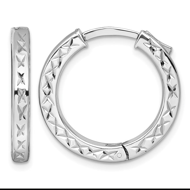 Sterling silver hoop earrings