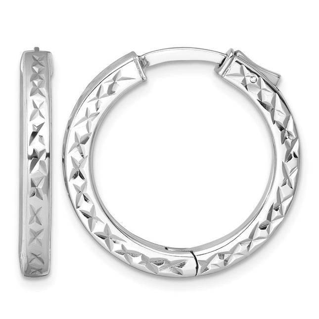 Sterling silver hoop earrings