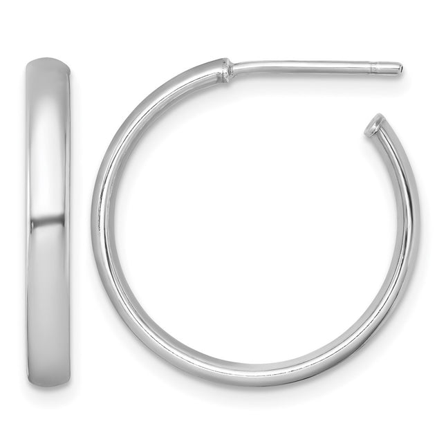 Sterling silver hoop earrings