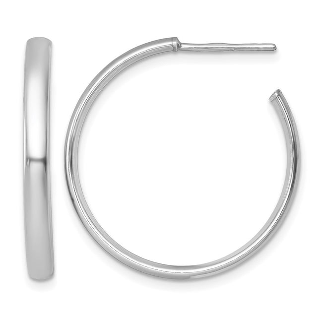 Sterling silver hoop earrings