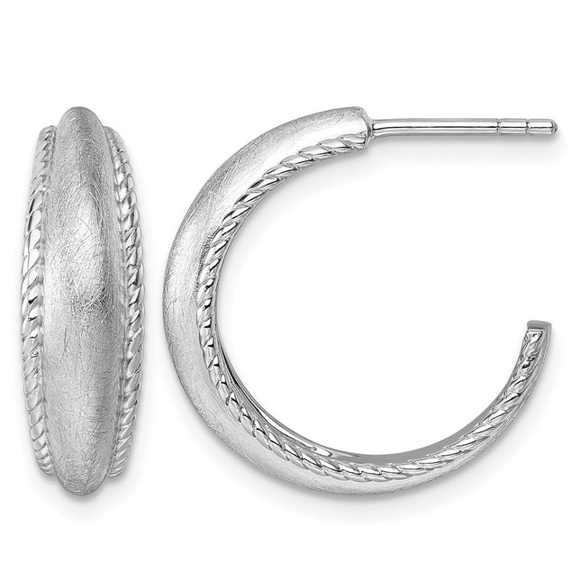 Sterling silver hoop earrings