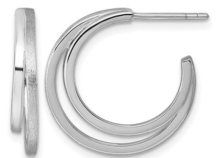 Sterling silver hoop earrings