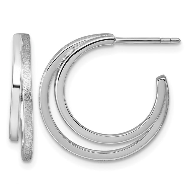 Sterling silver hoop earrings
