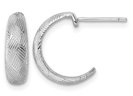 Sterling silver hoop earrings