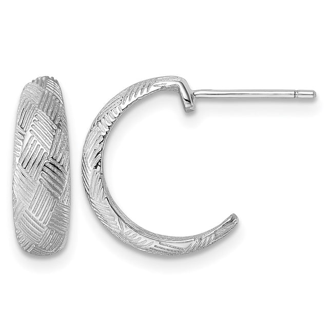 Sterling silver hoop earrings