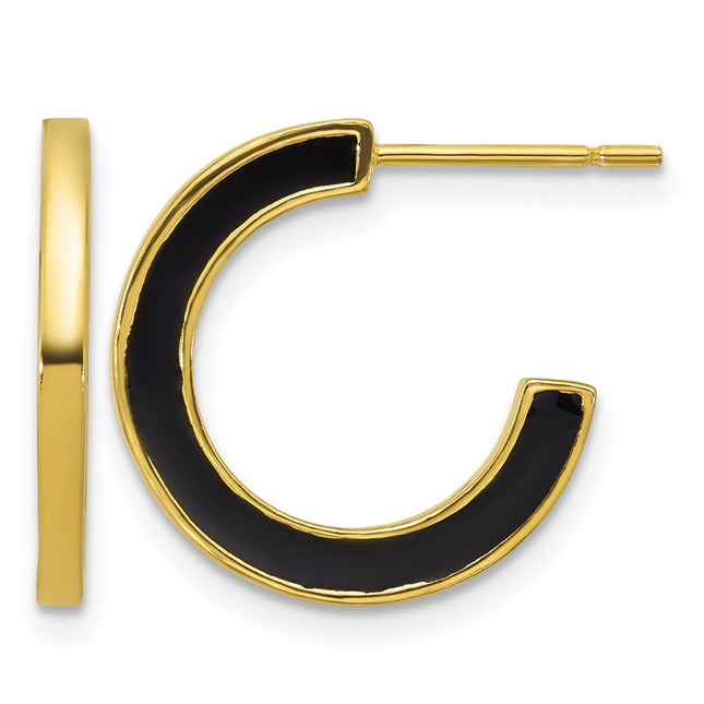 Sterling silver hoop earrings