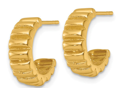 SS/Gold Plated Earrings Style QE17980GP - Classique Jewelry Inc.