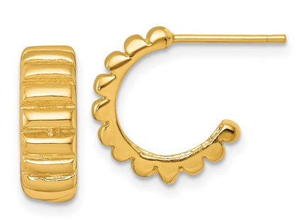 SS/Gold Plated Earrings Style QE17980GP - Classique Jewelry Inc.