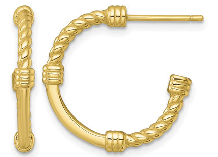 Sterling silver hoop earrings