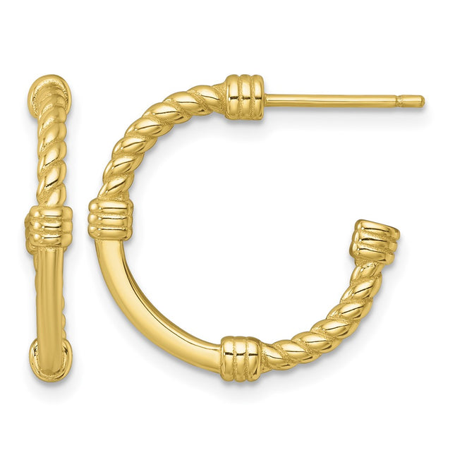 Sterling silver hoop earrings