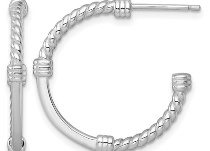 Sterling silver hoop earrings