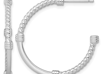Sterling silver hoop earrings