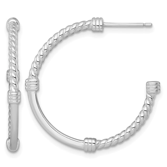 Sterling silver hoop earrings