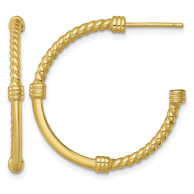 Sterling silver hoop earrings