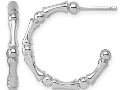 Sterling silver hoop earrings