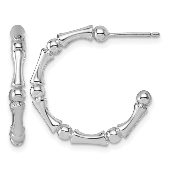 Sterling silver hoop earrings