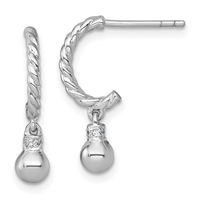Sterling Silver Earrings Style QE17991 - Classique Jewelry Inc.