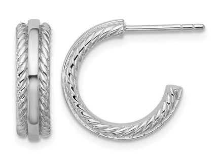 Sterling silver hoop earrings