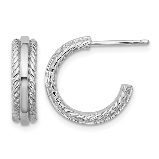 Sterling silver hoop earrings