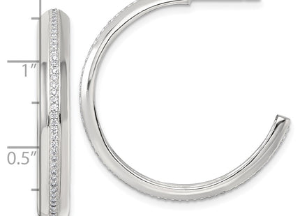 Sterling Silver Earrings Style QE18002 - Classique Jewelry Inc.