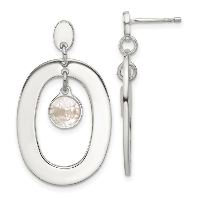 Sterling Silver Earrings Style QE18007 - Classique Jewelry Inc.