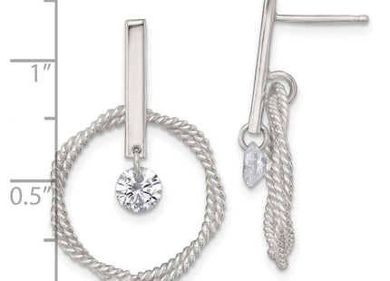 Sterling Silver Earrings Style QE18008 - Classique Jewelry Inc.