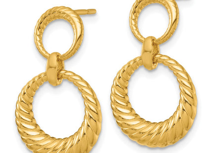 Sterling Silver Earrings Style QE18009GP - Classique Jewelry Inc.