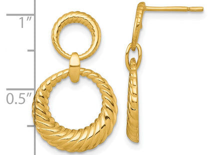 Sterling Silver Earrings Style QE18009GP - Classique Jewelry Inc.