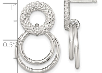 Sterling Silver Earrings Style QE18015 - Classique Jewelry Inc.