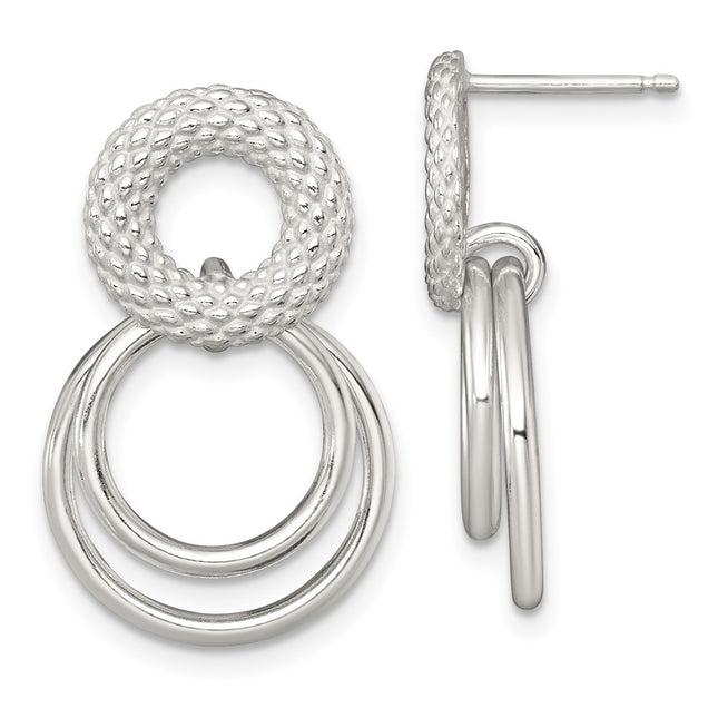 Sterling Silver Earrings Style QE18015 - Classique Jewelry Inc.