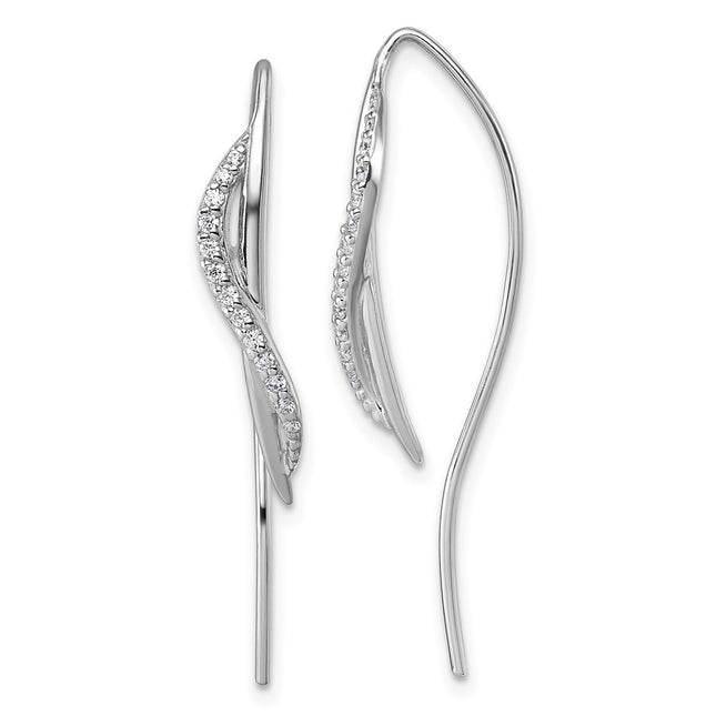 Sterling Silver Earrings Style QE18021 - Classique Jewelry Inc.