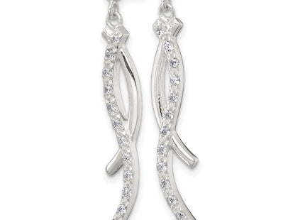 Sterling Silver Earrings Style QE18022 - Classique Jewelry Inc.