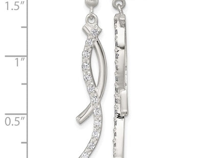 Sterling Silver Earrings Style QE18022 - Classique Jewelry Inc.