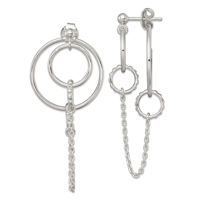 Sterling Silver Earrings Style QE18024 - Classique Jewelry Inc.