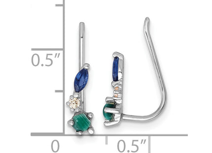 Sterling Silver Earrings Style QE18027 - Classique Jewelry Inc.