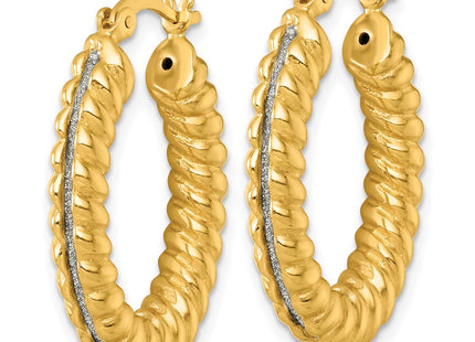 Sterling Silver Earrings Style QE18031GP - Classique Jewelry Inc.