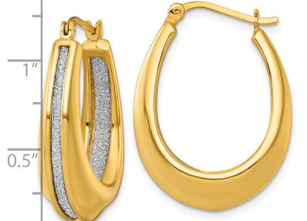 Sterling Silver Earrings Style QE18032GP - Classique Jewelry Inc.