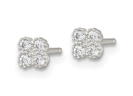 Sterling Silver Earrings Style QE18045 - Classique Jewelry Inc.