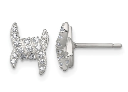 Sterling Silver Earrings Style QE18046 - Classique Jewelry Inc.