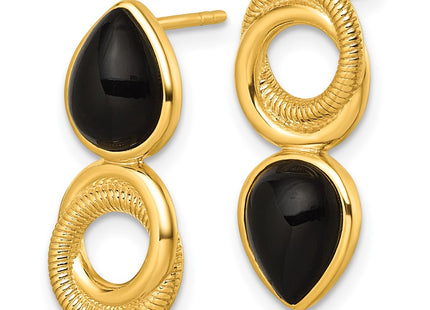 Sterling Silver Earrings Style QE18049GP - Classique Jewelry Inc.