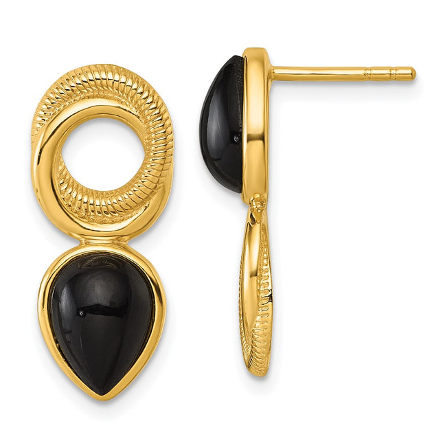 Sterling Silver Earrings Style QE18049GP - Classique Jewelry Inc.