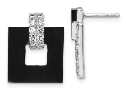 Sterling Silver Earrings Style QE18050 - Classique Jewelry Inc.