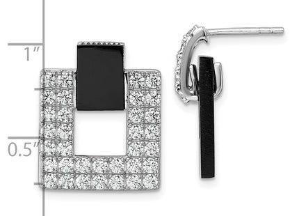 Sterling Silver Earrings Style QE18050 - Classique Jewelry Inc.