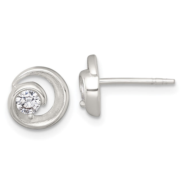 Sterling Silver Earrings Style QE18053 - Classique Jewelry Inc.